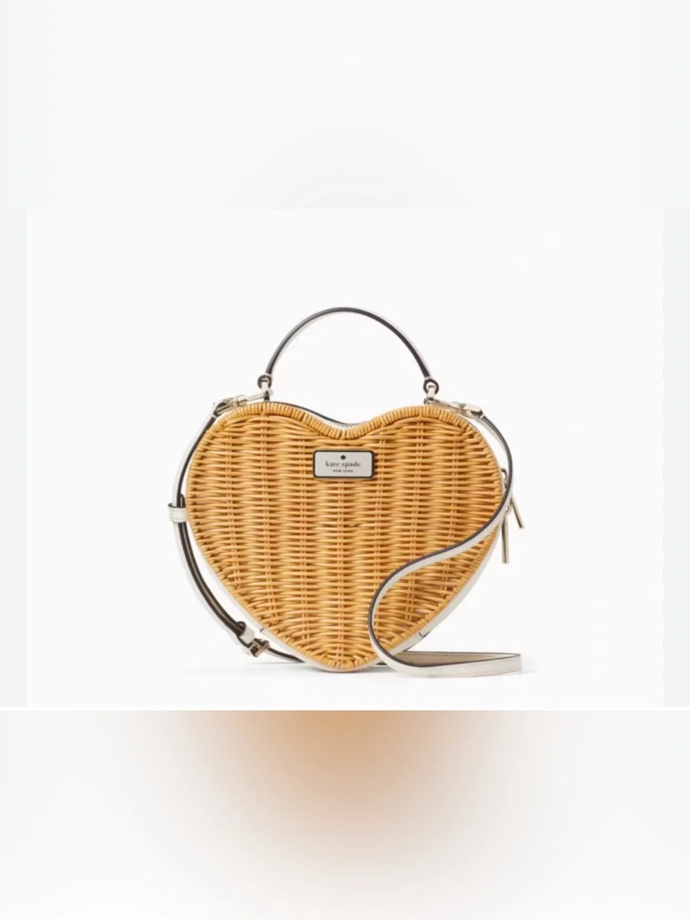 🤎Kate Spade Love Shack Heart Wicker Crossbody